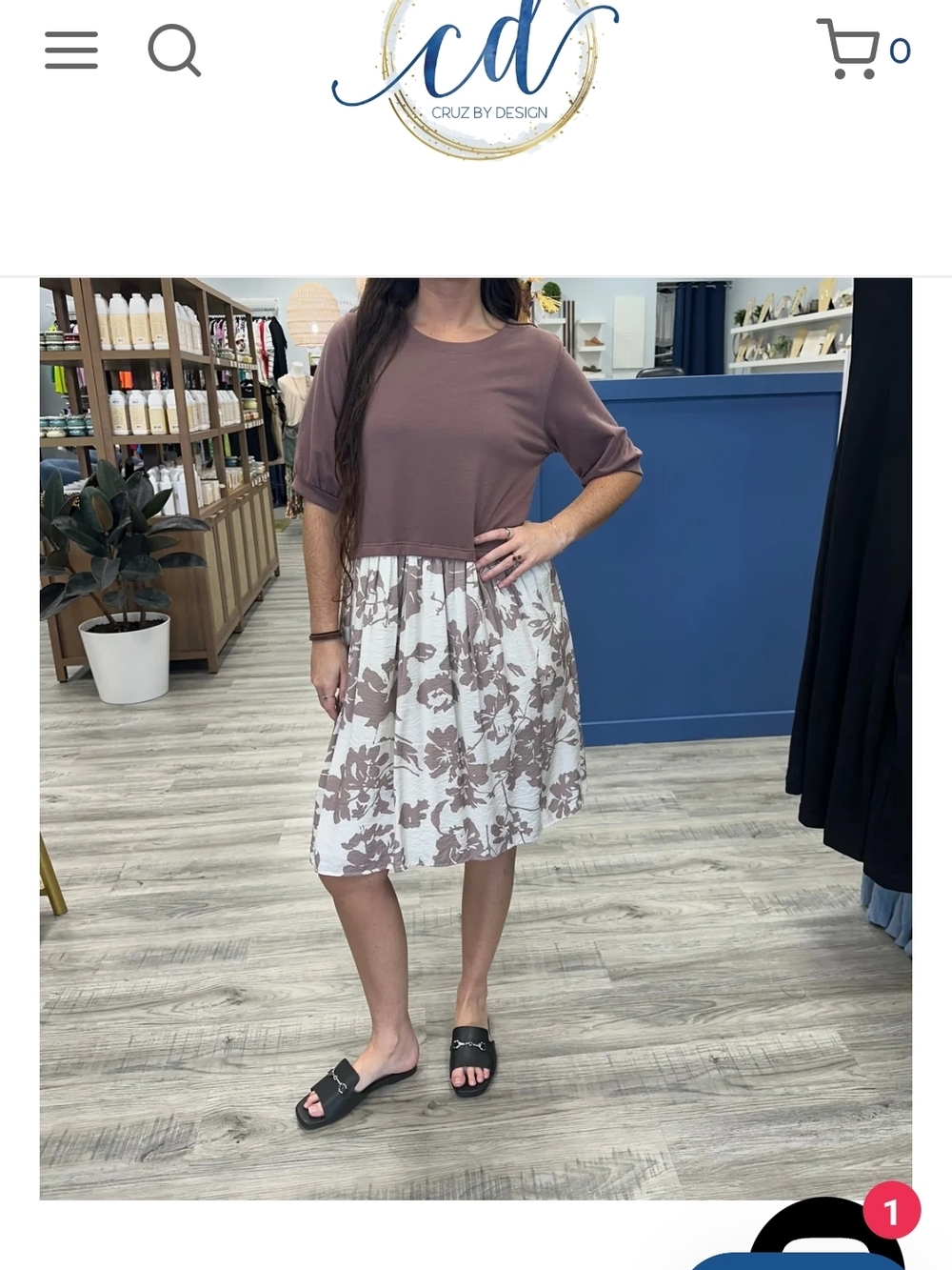 Women’s Floral Tiered Skirt - Dusty Mauve/White